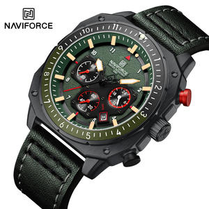 นาฬิกาข้อมือผู้ชาย NAVIFORCE 8057 ยี่ห้อดัง คุณภาพสูง กันน้ำ พร้อมฟังก์ชั่นโครโนกราฟ ปฏิทิน และเรืองแสง สำหรับเล่นกีฬา - Product Image 2