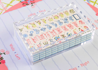 Tapis de jeu de Mahjong en matériau de boue de diatomées, série Miss, 31,5 pouces x 31,5 pouces, pour Mahjong américain et jeux de poker