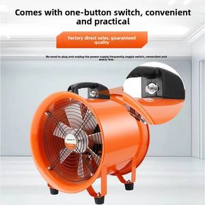 Kipas Aksial AC Listrik Portabel Efisiensi Tinggi 220V - Ventilasi & Pembuangan Udara Dalam Ruangan untuk Ruang Terbatas Industri - Product Image 5