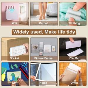 2CM*5M Maßgefertigtes Wiederverwendbares Nylon Starkhaftendes Selbstklebendes Klettverschlussband für Heim- und Bürodekoration - Product Image 6