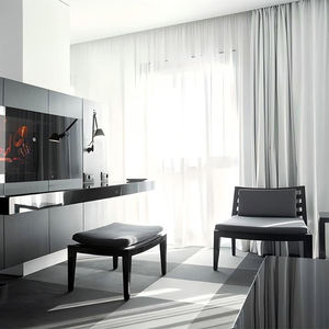 Ensemble de meubles de chambre d'hôtel 3 à 5 étoiles, style moderne et personnalisé, lit en bois massif de luxe et table de chevet pour chambre d'hôtel de style boutique ou resort. - Product Image 5