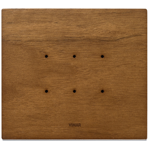 Vimar Italian Walnut <b>Wall</b> <b>Plate</b> 18 In 3.9 In Height For Switches - Product Image 1