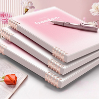 1 carnet de notes avec pages amovibles, fournitures de bureau, agenda à spirale