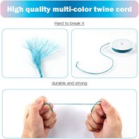 Zhengfeng — corde en chanvre colorée de 1mm-20mm, cordon d'emballage pour Photo, décoration de mariage, DIY, bricolage