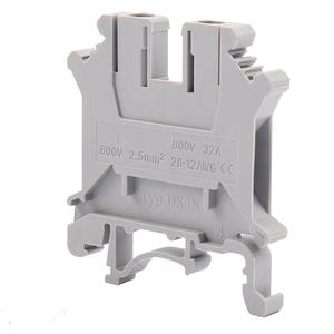 UK3N 800V Montaje en riel <span class=keywords><strong>2</strong></span>, 5 mm2 Bloque de terminales de cable Conector conductor Material de contacto de latón para aplicación de energía - Product Image 2