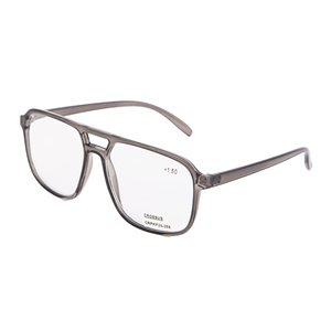 Gafas de Lectura con Marco Grande y Cómodo para PC, Diseño Cuadrado Unisex con Doble Puente, Ligeras, para Presbicia, para Oficina y Computadora - Product Image 3