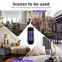 Haute tension UV LED intérieur Bug Zapper sécurité efficace grille insecte mouche piège moustique-tuer lampe solide lutte antiparasitaire pour lit