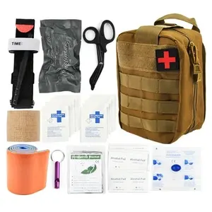 China Supplier Tourniquet Disposable Tactical Emergency Combet Tourniquet Scissors Survival Gear Storage Bag First Aid Kit