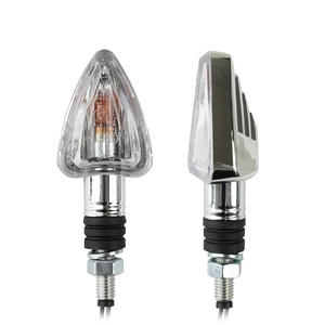 <span class=keywords><strong>Clignotant</strong></span> <span class=keywords><strong>moto</strong></span> universel 21W à boîtier argenté, homologué E, fixation M8 – Vente flash - Product Image 2