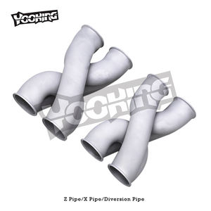Tuyau de dérivation 3D Auto pour son de supercar, tuyau de raccordement universel pour silencieux d'échappement avec 2,5/2,75/3/3,5/<span class=keywords><strong>4</strong></span> pouces - Product Image 3