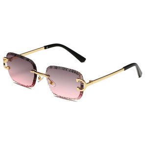 Nouvelle Arrivée 2025 – Lunettes de Soleil Unisexe <span class=keywords><strong>Kaja</strong></span> Sans Monture à Verres Crantés, Protection UV400, Style Européen et Américain, Idéales pour l'Export - Product Image 4