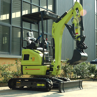 Produit en promotion : Mini-excavatrice de 1,8 tonne, tout-terrain, portable, sur chenilles, mini-pelle, petite pelle agricole, diesel, petite excavatrice tout-terrain