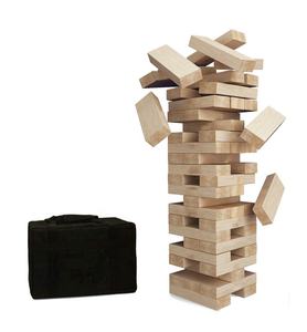 Jouets d'extérieur, blocs d'empilage en bois géants, grande tour de tumbling, jeux de pelouse, Tumbling Timbers, jardin, géant, à renverser, avec sac de rangement, en <span class=keywords><strong>sapin</strong></span> - Product Image 1