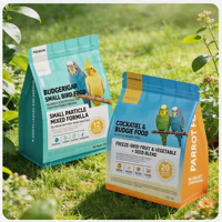 Alimentation pour oiseaux Island Companion : Graines de millet jaune et de tournesol non-OGM pour perruches, pinsons Inca, canaris et oiseaux à peau tigrée, enrichies en vitamines et minéraux.