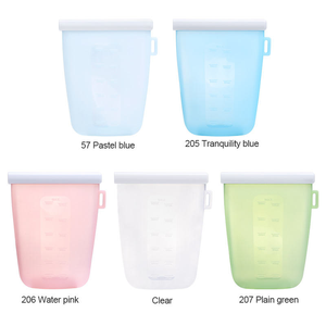 Conteneur de stockage alimentaire en silicone réutilisable, sans BPA, écologique, pour la cuisine, hermétique et résistant aux fuites, vente en gros - Product Image 1