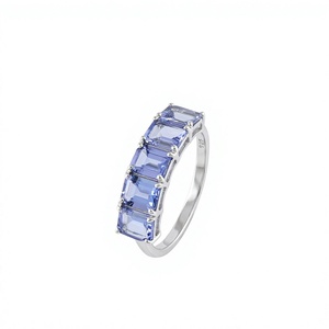 Bague en Tanzanite Naturelle en Argent Sterling 925 - Product Image 1