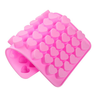 Atacado 55 cavidades Gummy Heart Molds Silicone Antiaderente Chocolate doces Gummy Mold para Kid - Product Image 5