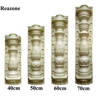 Moldes para Balaustres de Hormigón, Plástico ABS Resistente y Duradero, Molde para Barandillas de 40-70 cm de Altura, Marca Reazone, Modelo RZPC, Molde Prefabricado