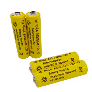 1.2V NI-CD AA Kích thước có thể sạc lại pin 500mAh đầy đủ năng lực cho năng lượng mặt trời đèn cỏ Nickel Cadmium pin (NiCd) - Product Image 4