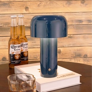 Nordic-Style <b>Mini</b> Mushroom-Shape Desk Lamp Type-C Rechargeable Three-Color Stepless Dimming Creative Touch Night Light Lamp - Product Image 1