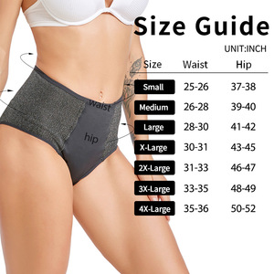 Bragas de estilo diario para el período suave, venta al por mayor, <span class=keywords><strong>Culottes</strong></span> Menstrual, absorbente, algodón orgánico, ropa interior Menstrual, Dropshipping - Product Image 3
