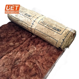 Isolation murale en laine de verre écologique marron légère, résistante au feu, sans formaldéhyde, en rouleau ou en couverture - Product Image 5