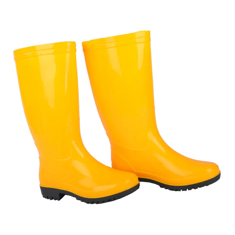 Costom sepatu bot hujan karet uniseks, sepatu bot tahan air dengan gesper pemburu, sepatu bot hujan untuk wanita dan dewasa dapat disesuaikan