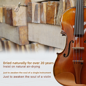 Violon d'étude CHENTUO CT1.61 de Chine, fait main, multi-styles, viola universelle, table en épicéa massif, dos/côtés en érable, ébène – Meilleure vente - Product Image 3