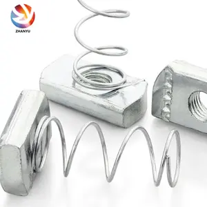 Stainless Steel Channel Nuts with Long Spring