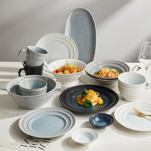 Juego de Vajilla de Cerámica con Diseño Original de Fábrica, Combinable Libremente, con Esmalte Reactivo en Relieve - Product Image 2