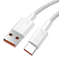 Cable de Carga Superrápida USB Tipo C 7A para Huawei P40 P50, Cable de Datos de Carga Rápida para Xiaomi Mi 12 Pro Oneplus Realme