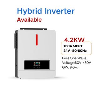 Gcsoar ON GRID Off Grid năng lượng mặt trời Hybrid biến tần 4.2KW 24V 220VAC được xây dựng trong 120A MPPT năng lượng mặt trời <span class=keywords><strong>CHARGE</strong></span> <span class=keywords><strong>CONTROLLER</strong></span> <span class=keywords><strong>Inverter</strong></span> Off <span class=keywords><strong>Inverter</strong></span> - Product Image 2