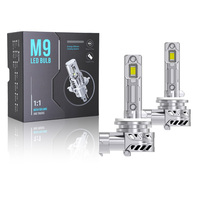 Mini phare halogène de petite taille M9 pour voiture, ampoules LED 880 881 H1 H7 H11 avec 35W 7200LM pour éclairage LED de voiture