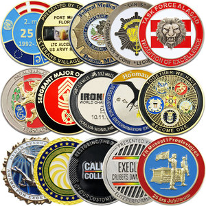 Monedas de Desafío Metálicas Sublimadas con Acabado Plateado Antiguo para Colección y Regalos de Recuerdo - Product Image 1