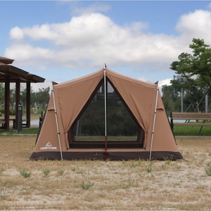 Carpa CAMPTOWN R O S E E TC de poliéster y algodón, tela transpirable, poste de aluminio, rectangular, 4 puertas, doble capa de malla, carpa familiar para acampar - Product Image 3