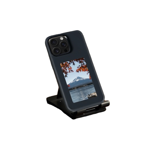 Shockproof NFC Smart LED Eink Screen Phone Case for iPhone 15/16 Pro Max DIY Display 3.7inch 52mm*92.99mm Suny Brand