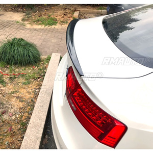 สปอยเลอร์หลังสำหรับ Audi A5 B8 ปี 2009 ถึง 2016 รถยนต์ 4 ประตู อุปกรณ์ตกแต่งครีบหางรถยนต์ ทำจากพลาสติก ABS ติดตั้งง่าย - Product Image 4