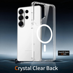 Étui de téléphone magnétique transparent <span class=keywords><strong>pour</strong></span> Samsung <span class=keywords><strong>Galaxy</strong></span> S26 Ultra, fin, anti-rayures, TPU+PC, résistant aux chocs, compatible avec Samsung S24 S25 S26 - Product Image 2
