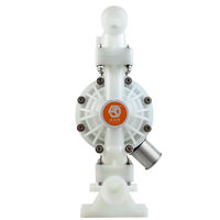 Pompe pneumatique à membrane QBY3-40S en PP de 1-1/2 pouce, équipement de transfert d'air en polypropylène pour solution de placage d'étain des circuits imprimés