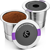 Capsule de café compatible Keurig K45 en acier inoxydable 304 à un seul trou pour usage professionnel