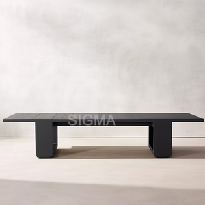 Moderno di lusso <span class=keywords><strong>in</strong></span> <span class=keywords><strong>alluminio</strong></span> Patio Set divano <span class=keywords><strong>in</strong></span> metallo durevole sala da pranzo all'aperto per cortili alberghi spiagge ville - Product Image 5