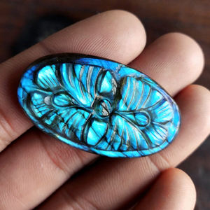 ลาบราดอไรต์ลายยูนิคอร์น,ลาบราดอไรต์ทาวเวอร์ลูกปัดสำหรับทำเครื่องประดับอัญมณีกระดุมโต๊ะ Labradorite แกะสลักพลอย - Product Image 2