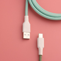 Câble de clavier enroulé USB a à C avec connecteur détachable GX16 pour clavier de jeu mécanique