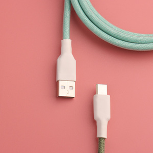 USB A đến C Cáp bàn phím cuộn với đầu nối có thể tháo rời gx16 cho bàn phím chơi game cơ khí - Product Image 4