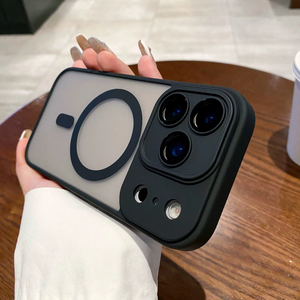 Macaron colore satinato cassa del telefono con la macchina fotografica di <span class=keywords><strong>protezione</strong></span> magnetica ricarica <span class=keywords><strong>Cover</strong></span> del telefono per <span class=keywords><strong>iPhone</strong></span> 17 Air 16 15 14 Pro Max - Product Image 4