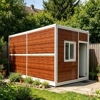 Maison conteneur pliable portable, maison modulaire préfabriquée pliable à vendre