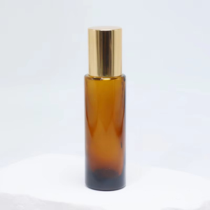 HeLun - Botellas de Vidrio Vacías de Lujo de 15 ml, Color Ámbar Transparente, para Perfume, Aceite Esencial, Desodorante, Masajes y Fragancias - Product Image 2