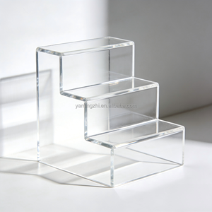 Étagère de présentation en acrylique transparente à plusieurs niveaux, design moderne, <span class=keywords><strong>petite</strong></span>, pour figurines, desserts, cosmétiques - Product Image 5