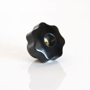 Poignée étoile en bakélite noire à trou traversant, bouton de serrage à sept coins pour tiroir, commode, armoire - Product Image 6