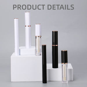 Logo personnalisé recyclable 5ml à la mode en plastique brillant à lèvres cosmétique <span class=keywords><strong>Eyeliner</strong></span> cylindrique emballage avec bouchon à vis - Product Image 3